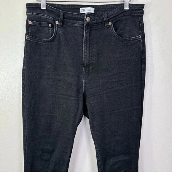 Zara Womens Size 14  High Rise Dark Wash Jeans - Picture 2 of 13